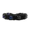 Mens-Lapis-Lazuli-Bracelet-with-Cubic-Blue-Beads-Black-Cord-Weave-and-Adjustable-Knot-Closure-1
