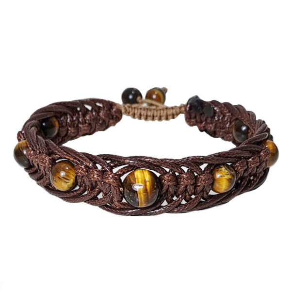 Mens-Tigers-Eye-Macrame-Bracelet-with-10mm-8mm-Beads-and-Adjustable-Knot-Closure-1