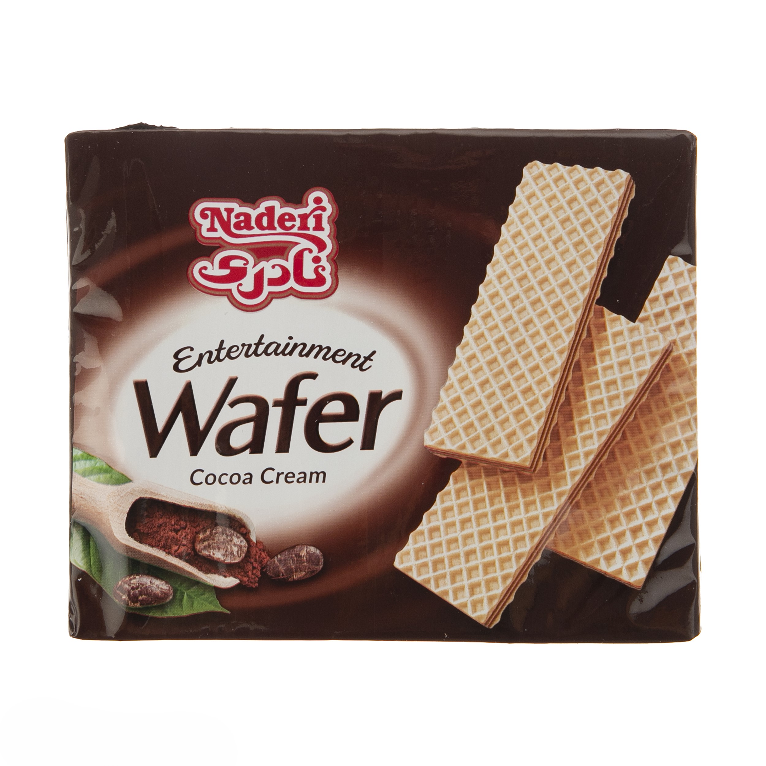 Naderi Cocoa-Filled Wafer – 45 g × 15 Individual Packs (Value Box) , Crispy Chocolate Snack with Rich Cocoa Cream