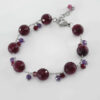 Natural-Agate-Amethyst-Bracelet-for-Women-—-Silver-Chain-Polished-Beads-2