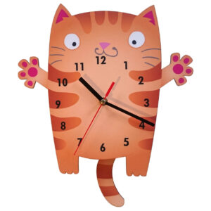 Nursery Wall Clock with Garfield Design – Perfect for Baby Room Decor