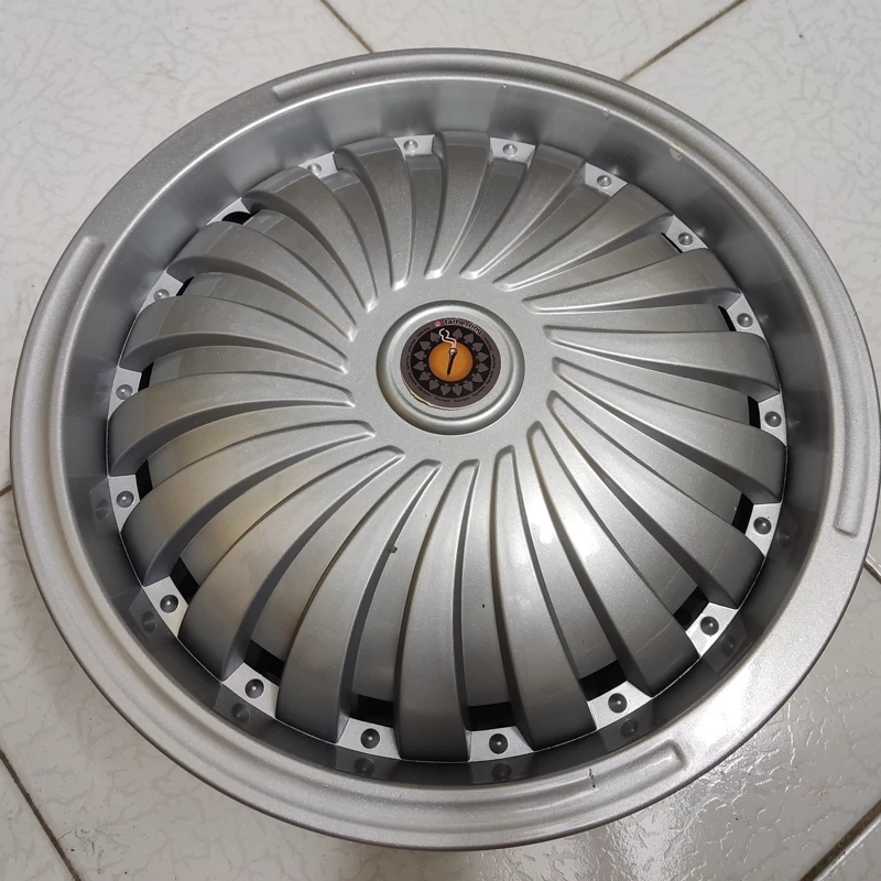 Car Wheel Cover Racing Flame Radial Spoke Hubcap with Zedbazi Logo Center, 13-inch Size – Set of 4