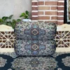 Pair of Round Termeh “Behesht” Backrest Pillows – Traditional Style (4)