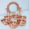 Persian-Copper-Haft-Sin-Set-with-Brass-Base-–-Mirror-Candle-Holders-Bowls-Nano-Coated-Decorative-Set-4
