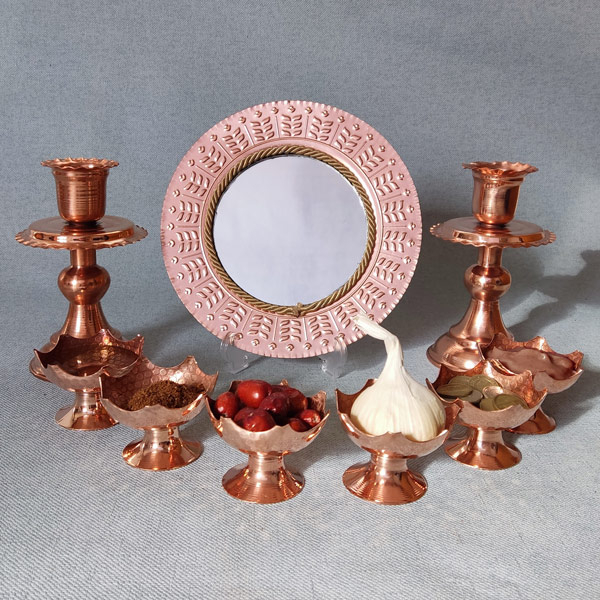 Persian-Copper-Haft‑Sin-Set-–-Mirror-Candle-Holders-Copper-Dishes-9-Piece-Traditional-Nowruz-Table-Decor-4