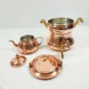 Persian Copper Kettle and Teapot Set – 5L Traditional Design, Nano Coated and Hammered Finish9