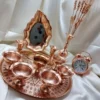 Persian-Copper-Mirror-Candle-Holder-Set-–-Hammered-Leaf-Design-Nano‑Coated-Color‑Stable-1