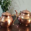 Persian Copper Teapot and Kettle Set – 2L Capacity, Brass Handles, Premium Quality