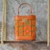Thumbnail 3: Persian Embroidery Floral Leather Handbag – Elegant Velvet Accents for Cultural Celebrations