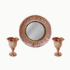 Persian-Hammered-Copper-Mirror-Candle-Holder-Set-–-3‑Piece-Decorative-Home-Decor-2