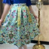 Persian-Pleated-Skirt-–-Pomegranates-and-Dandelions-on-Warm-Satin-5