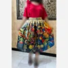 Pleated-Midi-Satin-Skirt-with-Ancient-Persian-Painting-Motifs-and-Heritage-Inspired-Design-3