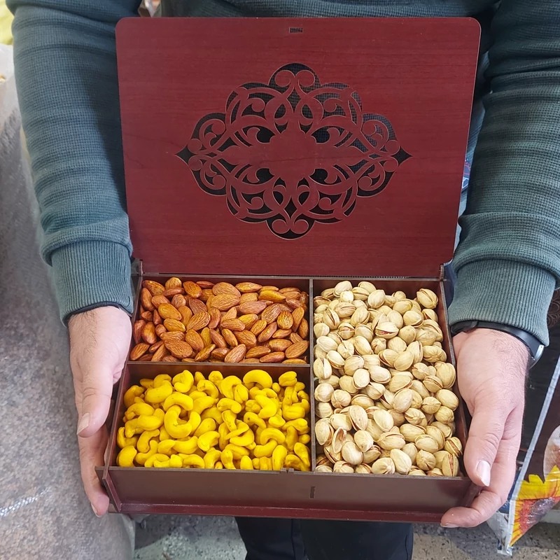 Premium Mixed Nuts in Elegant Wooden Box – Perfect for Gifting and Special Occasions