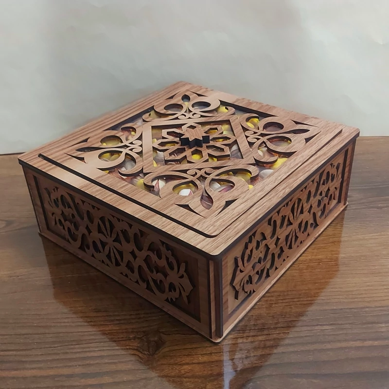 Premium Wooden Nut Gift Box – A Delightful Mix of Pistachios, Cashews, and Almonds