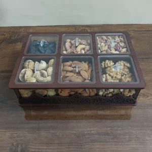 Premium Wooden Nut Selection in Elegant Packaging – Perfect for Gifting and Treating Guests