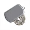 Thumbnail 4: Shahid Mostafa Chamran Commemorative Dog Tag with Stainless Steel Chain – Custom Back Engraving
