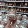 Thumbnail 4: Silver Inlaid Copper Sugar Bowl – Diamond-Cut Nano Design, Base-Free
