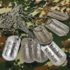 Thumbnail 3: Stainless Steel Military-Style Necklace and Dog Tag with Custom Engraving