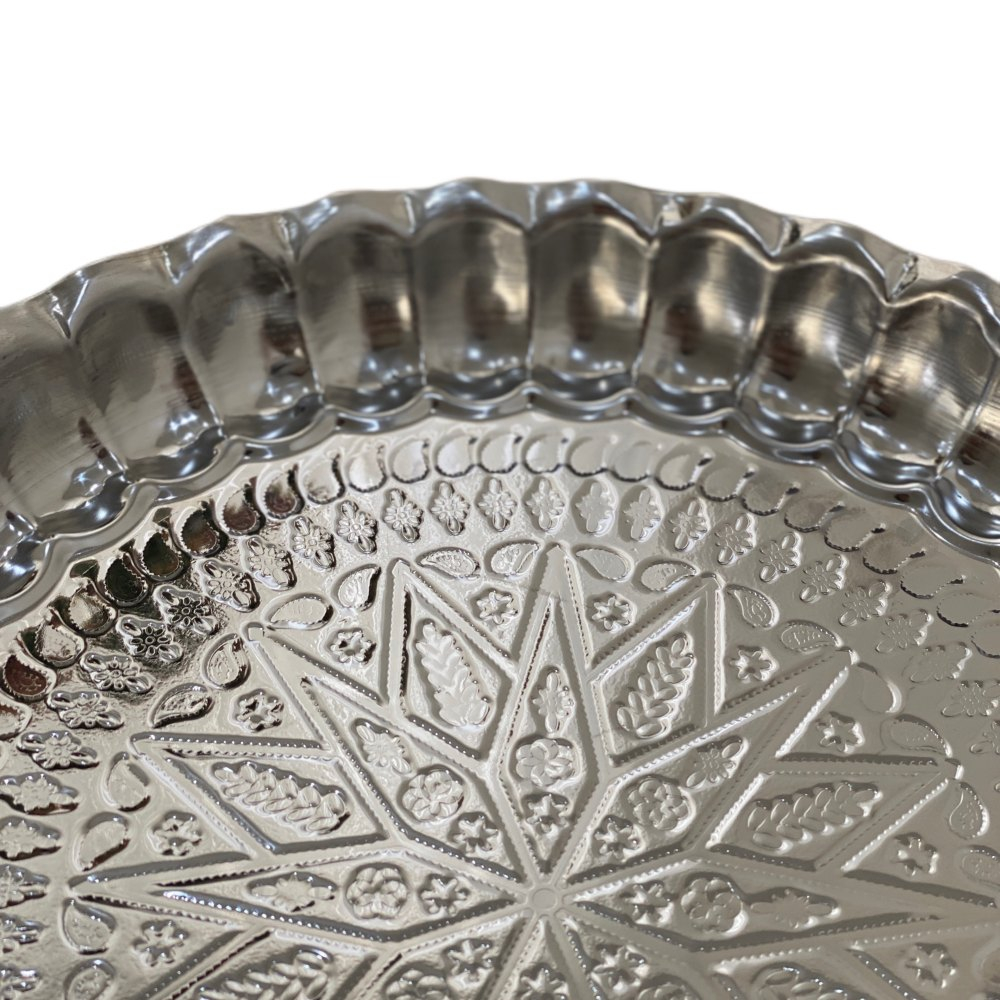 Stainless Steel Serving Tray Size 24 – Durable & Elegant Design for Everyday and Formal Use