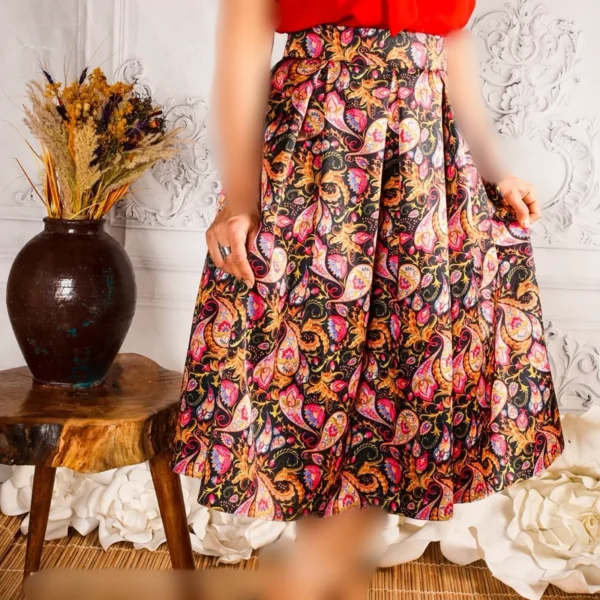 Termeh-Inspired-Persian-Swing-Skirt-–-Paisley-Satin-Elegance-for-Festive-Occasions-3