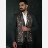 Traditional-Floral-Silk-Velvet-Scarf-for-Men-–-Double-Sided-Versatility-Ideal-for-Formal-and-Casual-Occasions