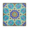 Traditional-Persian-Decorative-Tile-–-Handcrafted-Ceramic-with-Vibrant-Colors-and-Floral-Pattern