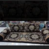 Traditional Persian Floor Cushion Set – 5-Piece Shahneshin with Mattress, 2 Square & 2 Round Pillows (3)