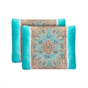 Persian Cylindrical Bolster Pillow in Velvet Fabric Mehr