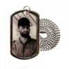Tribute Dog Tag of Shahid Abbas Babaei with Stainless Steel Chain – Personalized Back Engraving (1)