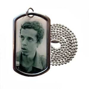 Tribute Dog Tag of Shahid Hassan Bagheri with Stainless Steel Chain – Personalized Back Engraving