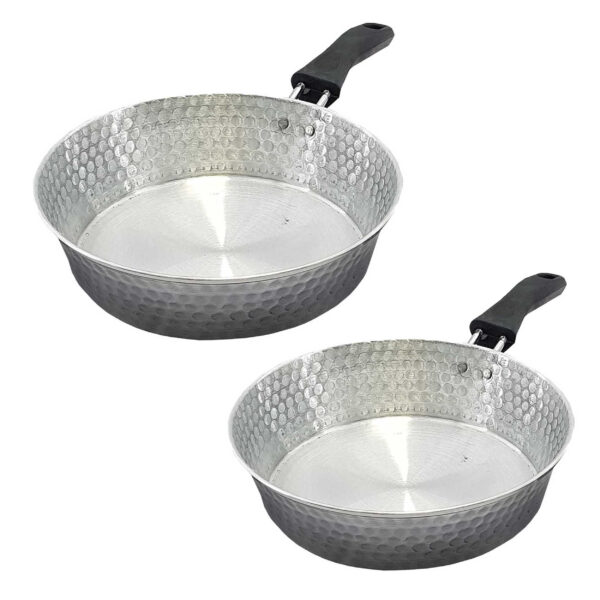 Two-Piece-Hammered-Aluminum-Frying-Pan-Set-–-20-22-cm-Non-Stick-Cookware-7