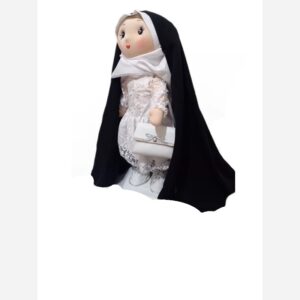 Islamic Cloth Doll with Removable Hijab & Black Chador | Ideal for Taklif Ceremony & Hijab Education | Hug-Friendly