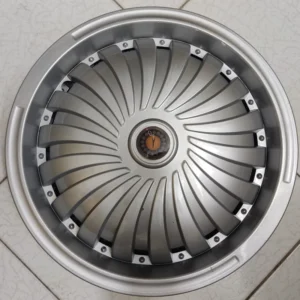 Car Wheel Cover Racing Flame Radial Spoke Hubcap with Zedbazi Logo Center, 13-inch Size – Set of 4