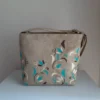 Womens-Fabric-Shoulder-Bag-Featuring-Floral-Hand-Painted-Details-and-Practical-Everyday-Structure