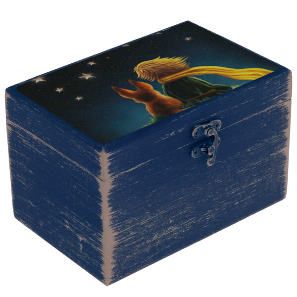 Wooden Handcrafted Gift Box with The Little Prince Pattern (6)