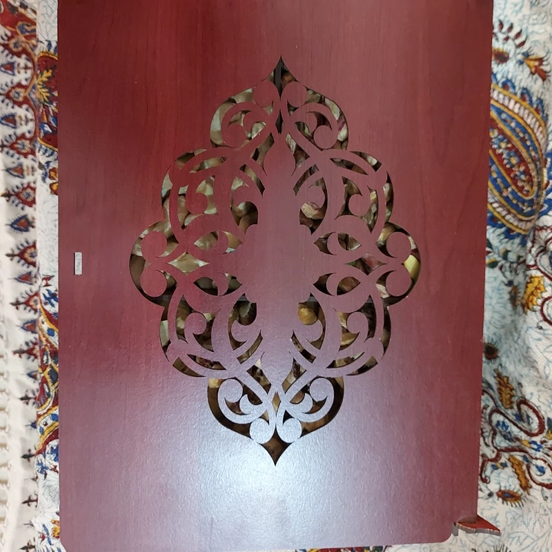 Wooden Nut Gift Box with Pistachios, Figs, and Cashews – Perfect for Special Celebrations and Treating Guests