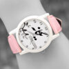 Yeganeh-Womens-Analog-Watch-–-Pink-Dial-Lightweight-Plastic-Case-Faux-Leather-Strap-Elegant-Feminine-Desin