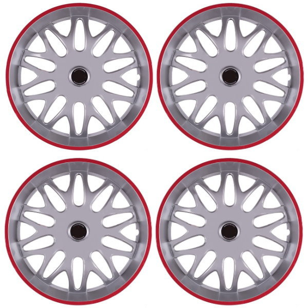 Sport-Style 13-Inch Wheel Cover Hubcap Suitable for Kia Pride – Teardrop Spoke Design Set of 4