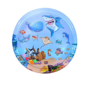 Inflatable Dinosaur & Jungle Animals Splash Pad – Outdoor Sprinkler Water Mat – Fun Fountain Play Pad for Kids