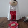 Thumbnail 7: Islamic Doll “Zahra” | Cloth Fabric Toy with Removable Dress, Hijab, Shoes, Prayer Veil & Mat | Gift for Taklif Hadiyah
