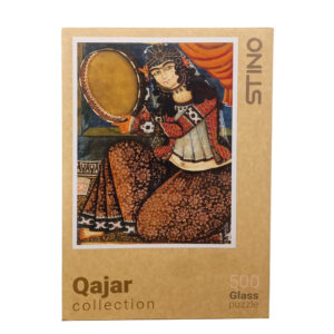 500-Piece Jigsaw Puzzle – Qajar Persian Girl Playing Daf | Hard Plastic