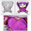 Dog Diaper – XS Size, Purple with Colorful Donut Design