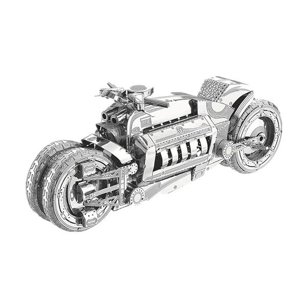 3D Metal Puzzle Construction Kit – Concept Motorcycle Model (Build-It-Yourself Assembly Puzzle)