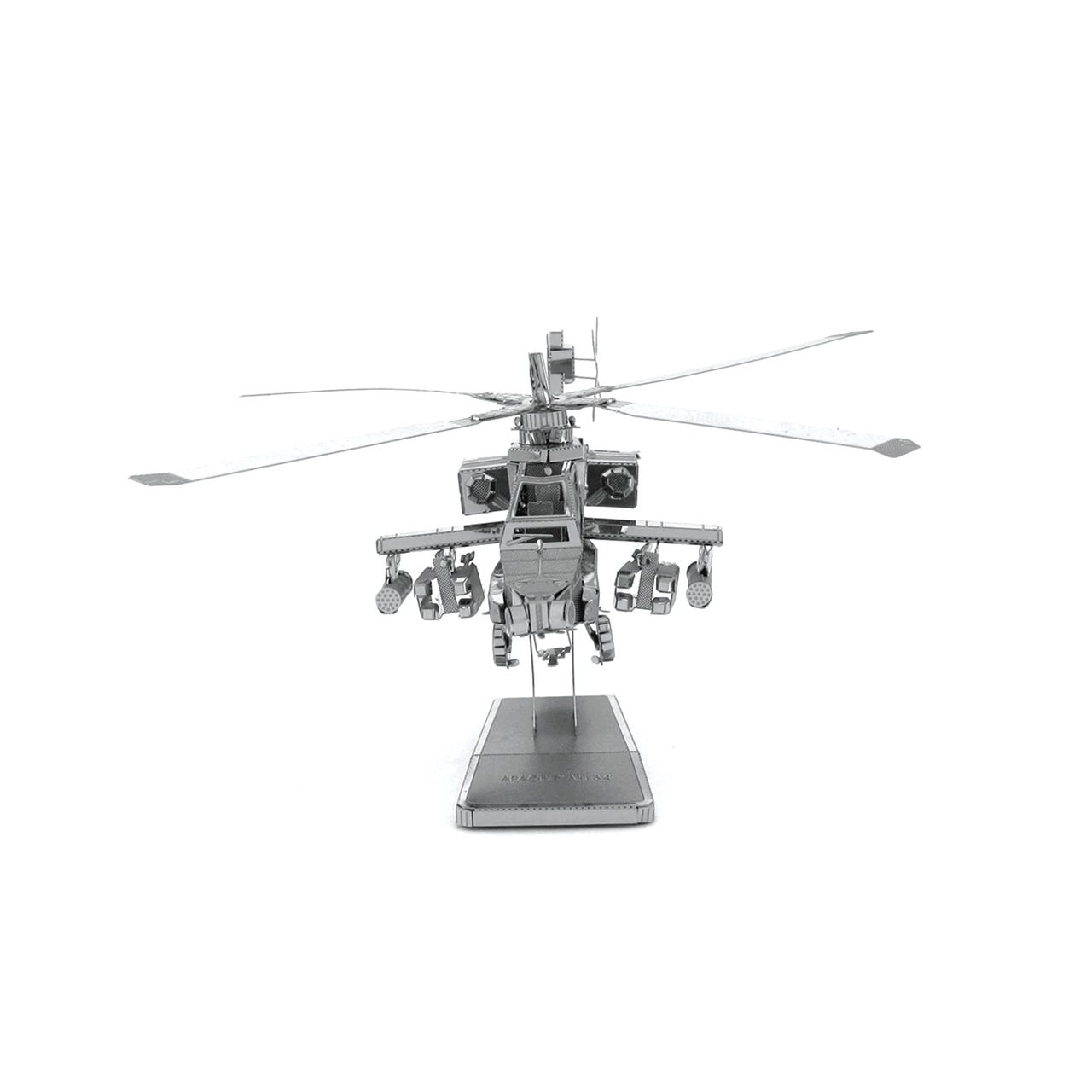 3D Metal Puzzle Construction Kit – Apache Helicopter Model (Build-It-Yourself Assembly Puzzle)