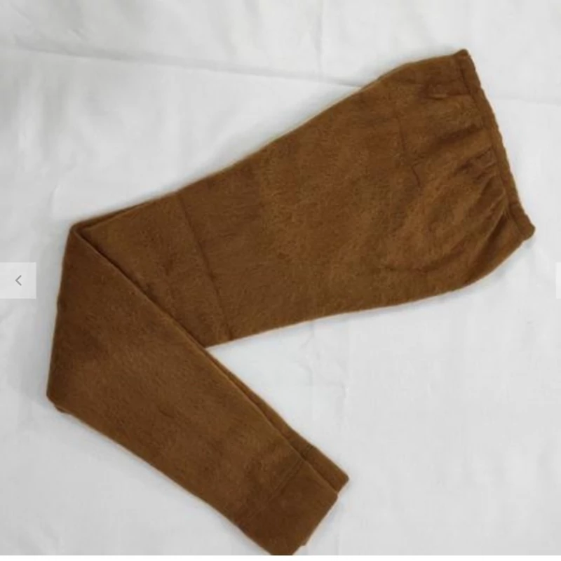 Camel Wool Leggings – Free Size Warm Stretchable Legwear for Men & Women, Soft and Comfortable for Cold Weather and Daily Use