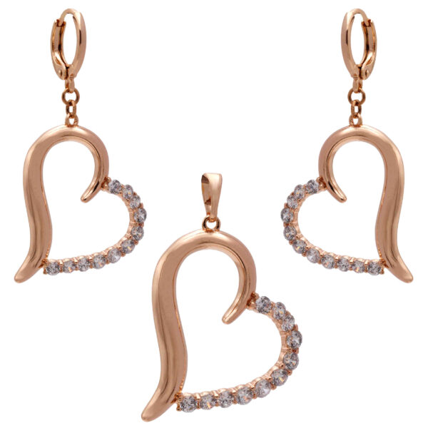 Half‑Set-of-Earrings-Pendant-Necklace-in-Minimal-Hollow-Heart-Design-with-Steel-1