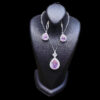 Half‑Set-of-Necklace-Earrings-in-Teardrop-Quartz‑Like-Design-with-Steel-and-Halo-of-Crystals-6