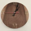 Handcrafted-Walnut-Wood-Wall-Clock-–-Round-Silent-Wooden-Timepiece-with-Greek-Numerals-1