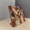 Handcrafted-Wooden-Desk-Clock-with-Mixed-Wood-Inlays-–-Square-Silent-Table-Clock-Made-from-Natural-Walnut-Jujube-Cherry-Woods-1