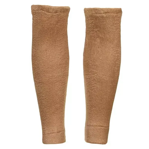 Stretchable Camel Wool Leg Warmers – Natural Thermal Support for Calf & Knee Warmth